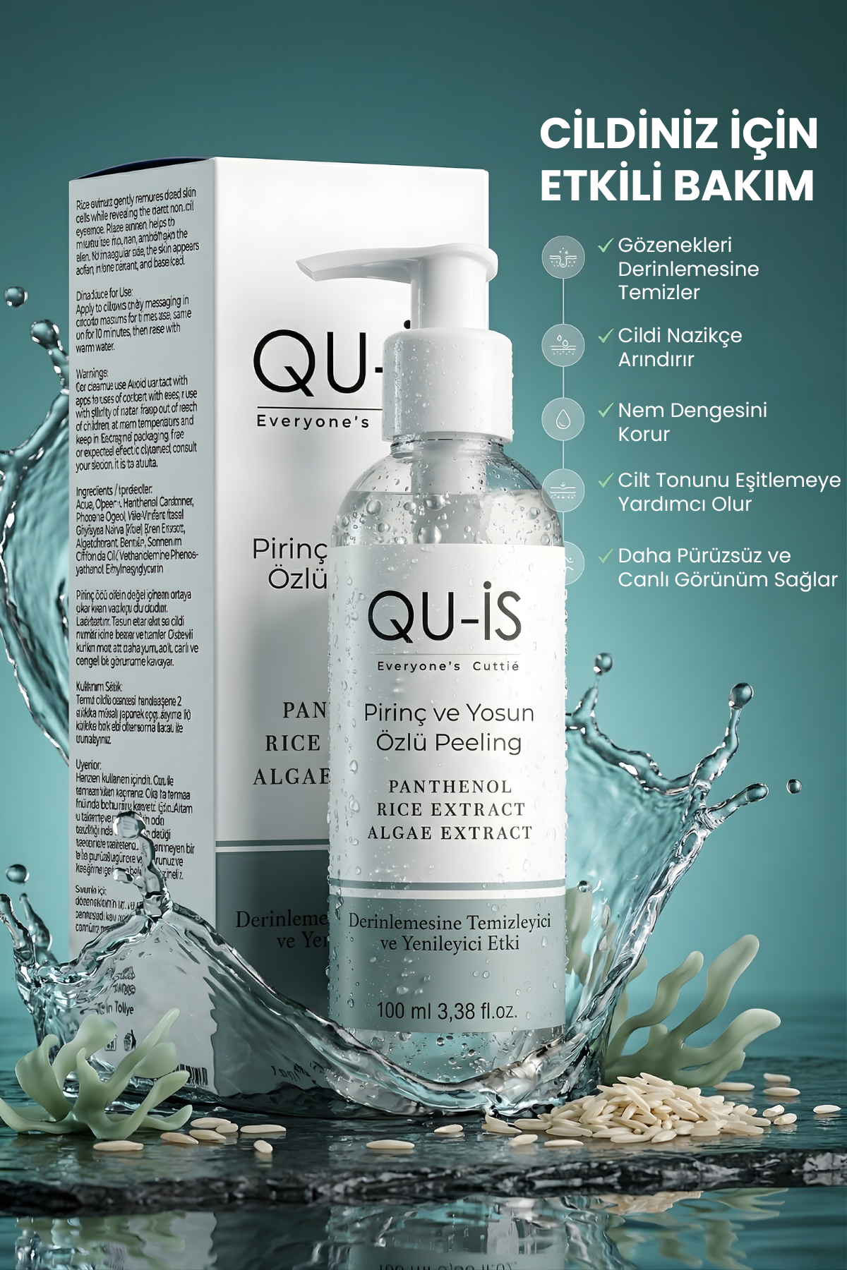 Pirinç ve Yosun Özlü Yenileyici Peeling Jel - 100 ml