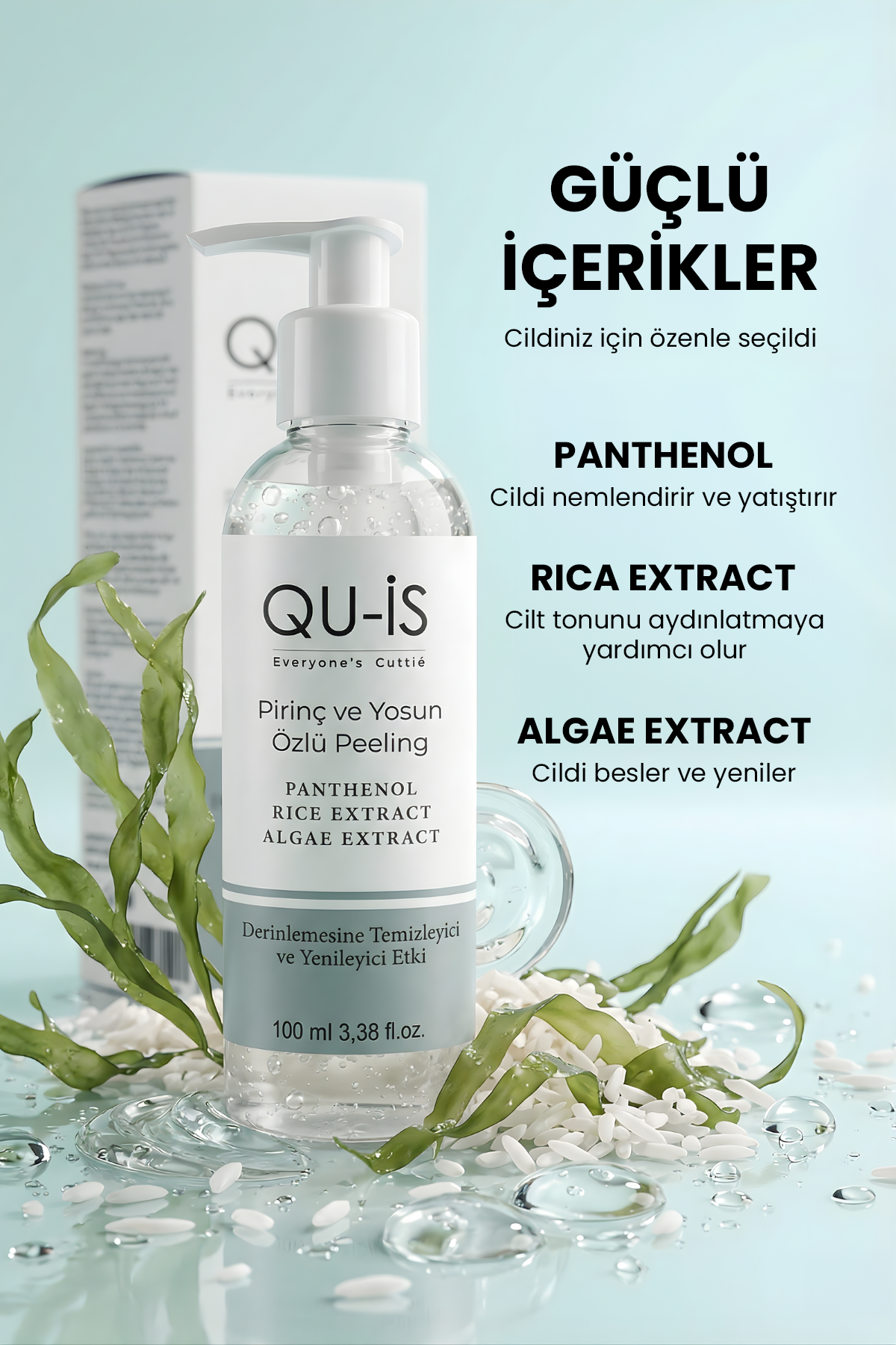 Pirinç ve Yosun Özlü Yenileyici Peeling Jel - 100 ml