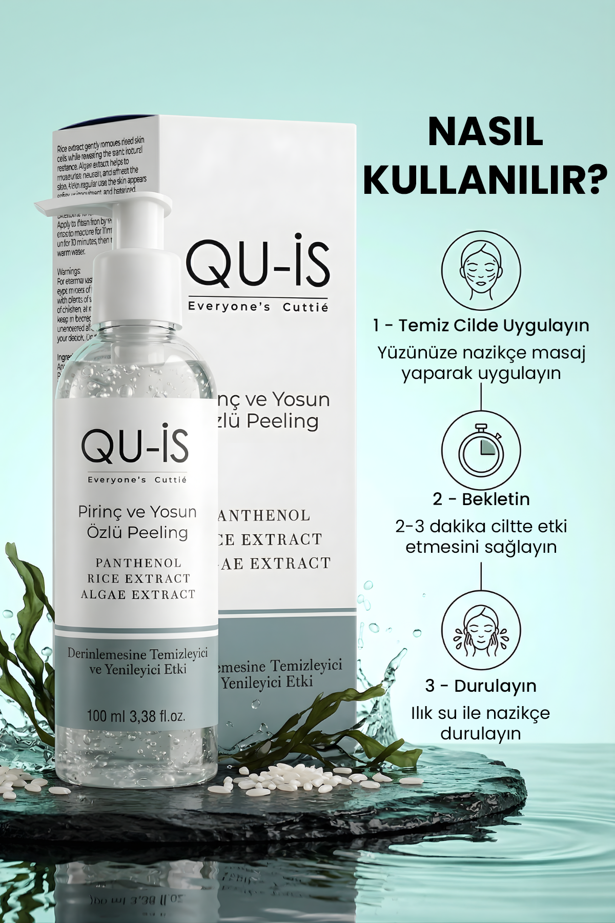 Pirinç ve Yosun Özlü Yenileyici Peeling Jel - 100 ml