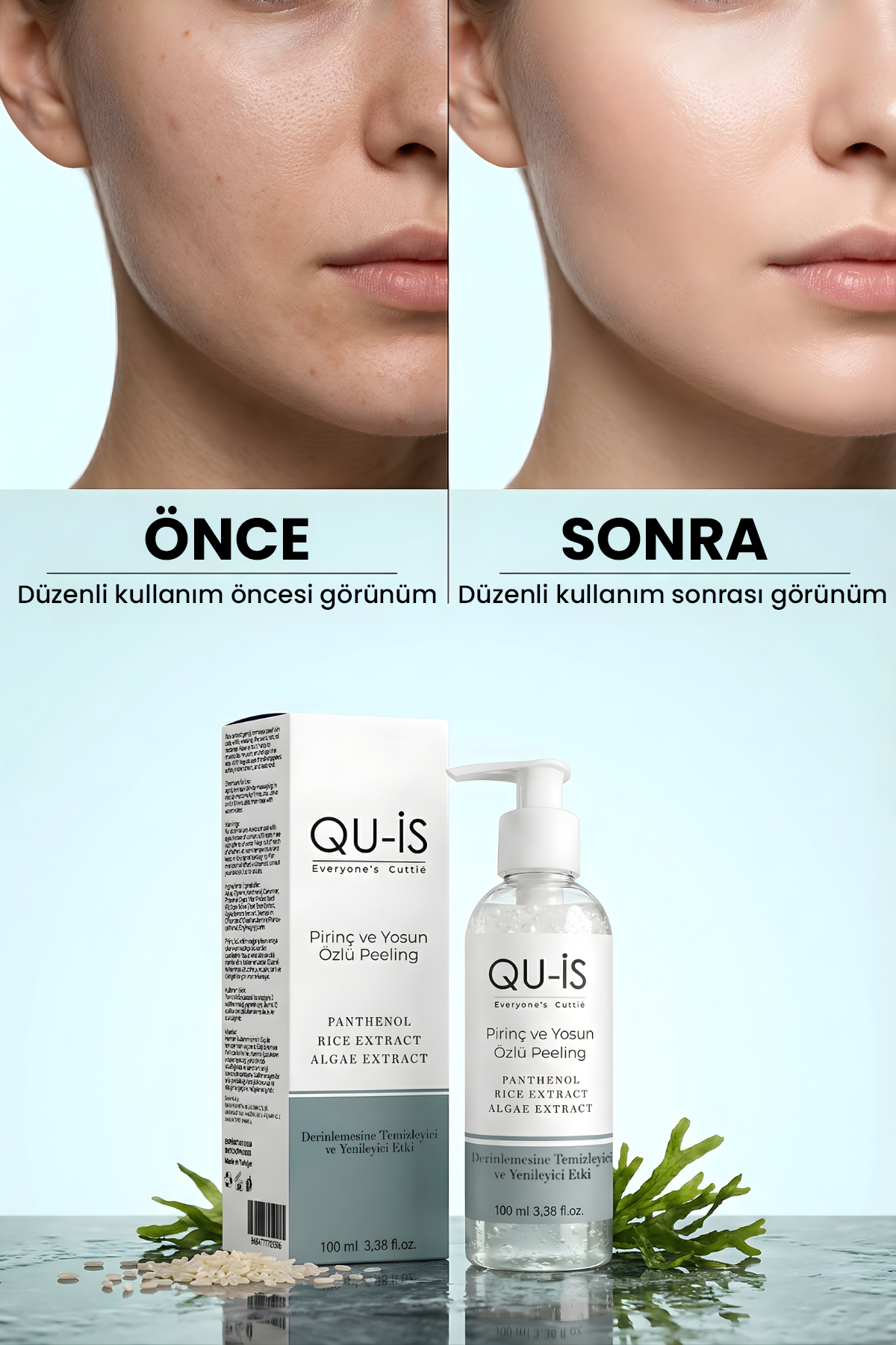 Pirinç ve Yosun Özlü Yenileyici Peeling Jel - 100 ml