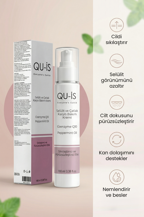 Coenzyme Q10 & Peppermint Oil Selülit ve Çatlak Karşıtı Bakım Kremi - 100 ml